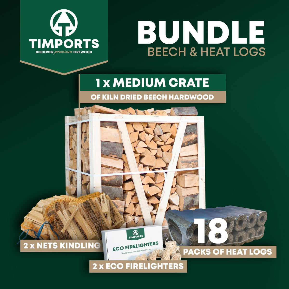 FLAM.ECO Beech & Heat Logs Bundle