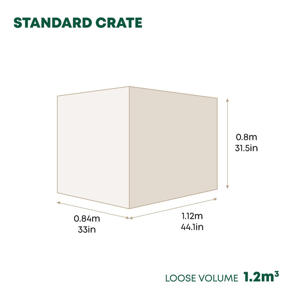 Kiln Dried Oak Hardwood Logs | Standard Crate