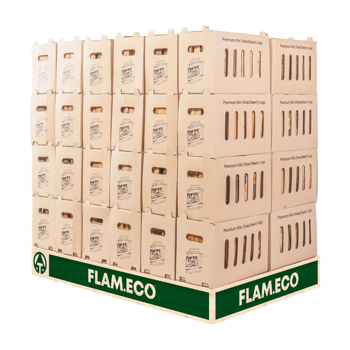 Kiln Dried Beech Hardwood Logs | 48 Boxes