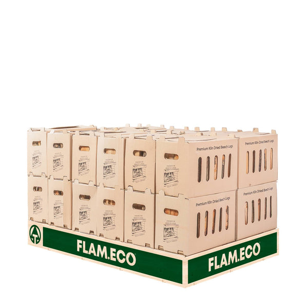 Kiln Dried Beech Hardwood Logs | 24 Boxes