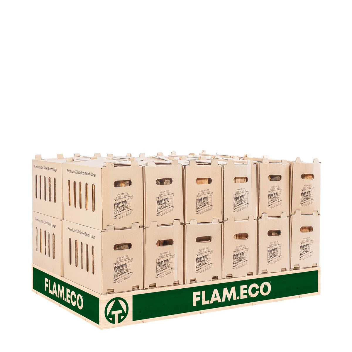 Kiln Dried Beech Hardwood Logs | 24 Boxes