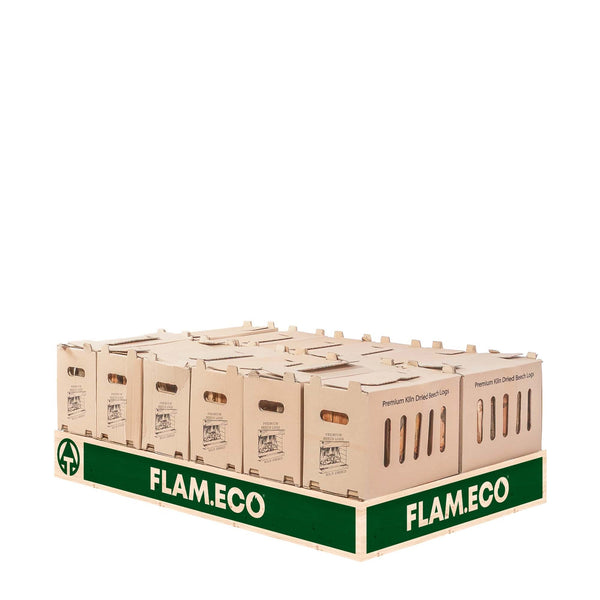 Kiln Dried Beech Hardwood Logs | 12 Boxes