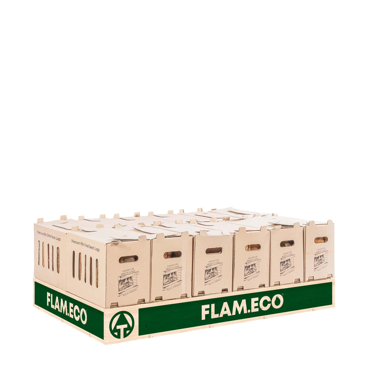 Kiln Dried Beech Hardwood Logs | 12 Boxes