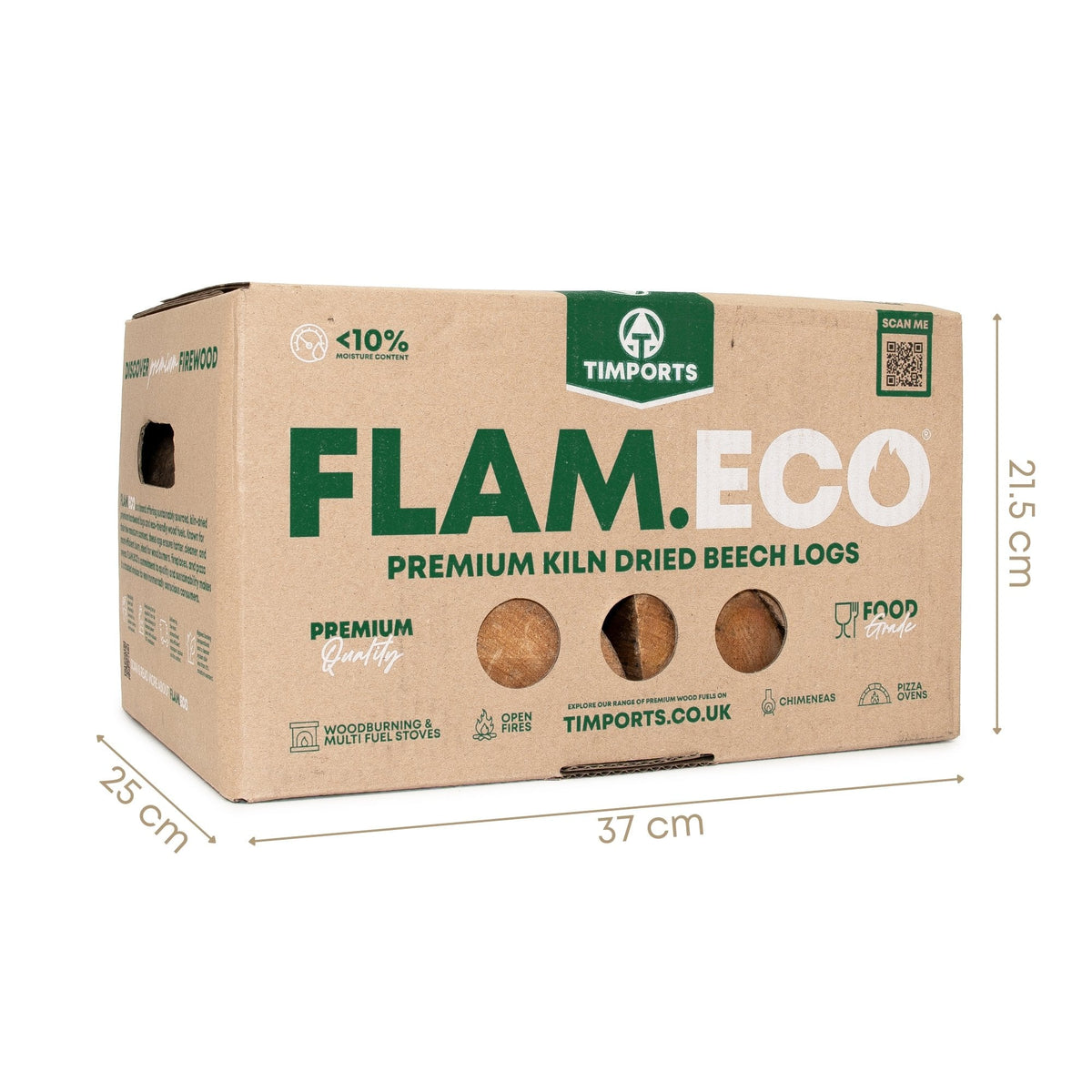 Kiln Dried Beech Hardwood Logs | 48 Boxes