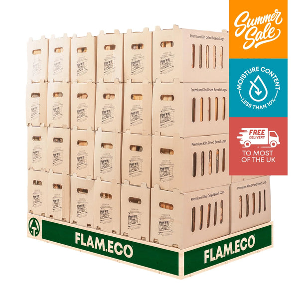 Kiln Dried Beech Hardwood Logs | 48 Boxes