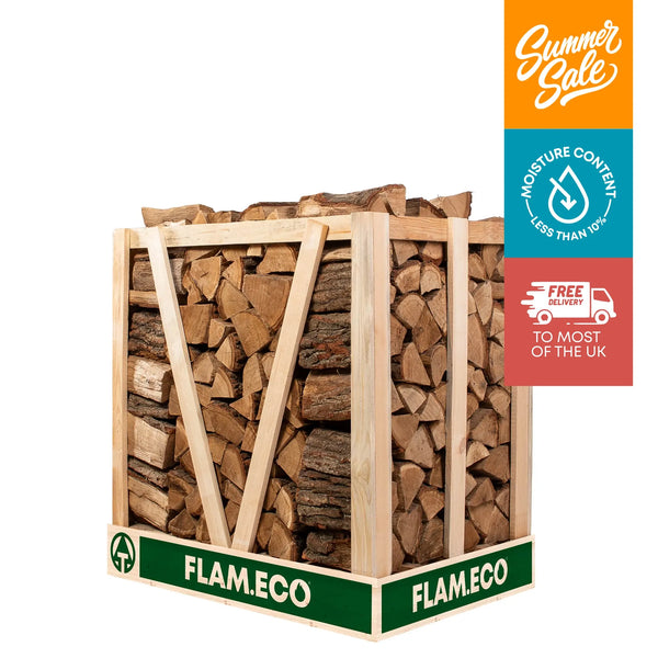 Kiln Dried Oak Hardwood Logs | Medium Crate